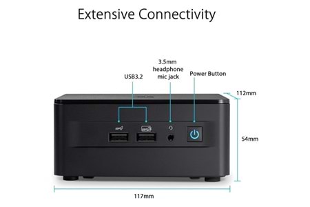 ASUS NUC 13 PRO NUC13ANBI5 CORE i5 1340P-RAM DİSK YOK-FDOS MINI PC