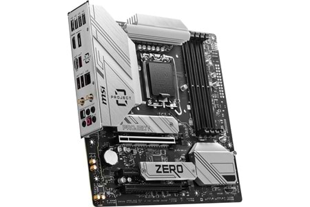 MSI B760M PROJECT ZERO WIFI-6E DDR5 HDMI-DP PCIE 4.0 1700P MATX