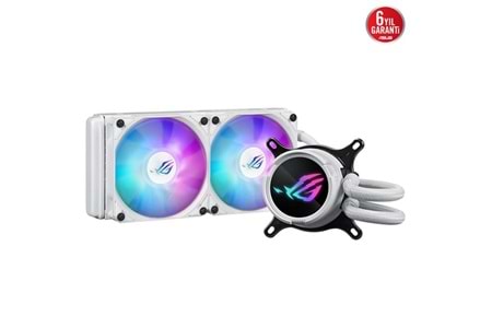 ASUS 240MM ROG STRIX III 240 ARGB AM5-1700P SIVI SOĞUTMALI İŞLEMCİ FANI BEYAZ