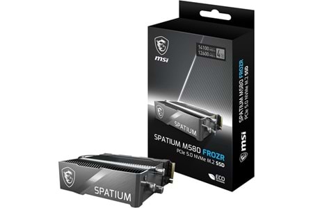 MSI 4TB SPATIUM M580 FROZR 14100-12600MB/s M2 PCIE GEN5 DİSK