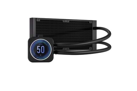 CORSAIR 240MM H100I ELITE LCD XT CW-9060074-WW RGB LCD EKRANLI AM5-1851P SIVI SOĞUTMALI İŞLEMCİ FANI