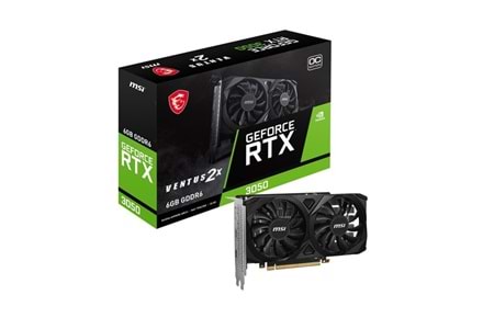 MSI 6GB RTX3050 VENTUS 2X E 6G OC GDDR6 96bit HDMI-DP PCIE 4.0