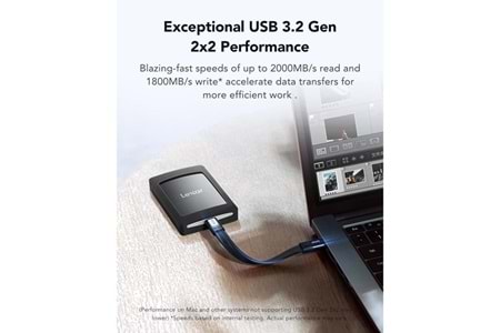 LEXAR 1TB SL500 PORTABLE SSD LSL500X001T-RNBNU USB 3.2 SSD HARİCİ DİSK