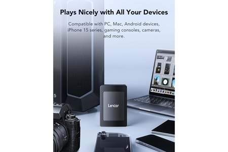 LEXAR 1TB SL500 PORTABLE SSD LSL500X001T-RNBNU USB 3.2 SSD HARİCİ DİSK