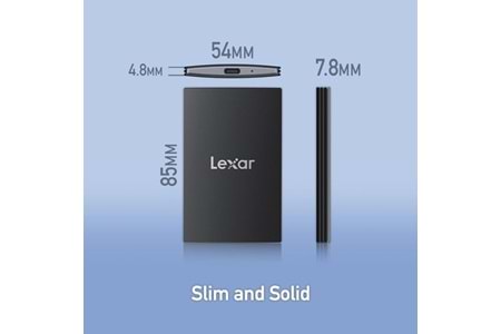 LEXAR 2TB SL500 LSL500X002T-RNBNU USB 3.2 SSD HARİCİ DİSK