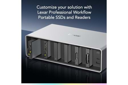 LEXAR PROFESSIONAL WORKFLOW LPWF800N-4A1NGL-Thunderbolt 4 Yukseltmesı Ve 6 Modul Yuvası 
