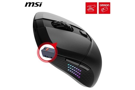 MSI GG VERSA 300 ELITE 26000dpi Kablosuz Bluetooth 5.3 Usb 2.0 Kablosuz Mouse