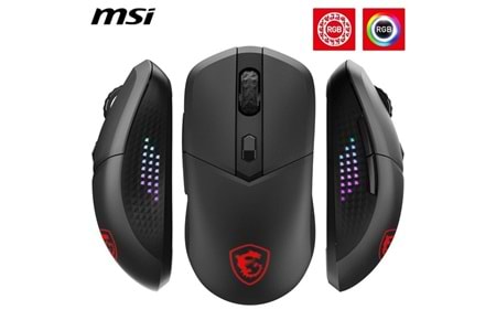 MSI GG VERSA 300 ELITE 26000dpi Kablosuz Bluetooth 5.3 Usb 2.0 Kablosuz Mouse