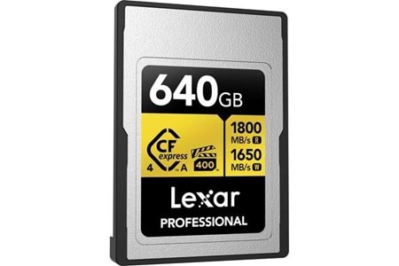 LEXAR 640GB PROFESSIONAL GOLD LCAGOLD640G- RNENG CFEXPRESS 4.0 TYPE-A KART