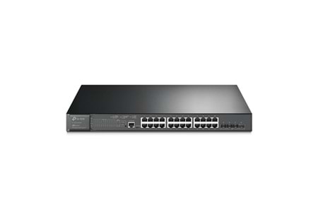 TP-LINK 24port TL-SG3428XMP GIGABIT 4-10GBE 384W YÖNETİLEBİLİR POE SWITCH