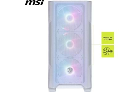 MSI MAG FORCE M100R WHITE GAMING MICRO-TOWER PC KASASI BEYAZ