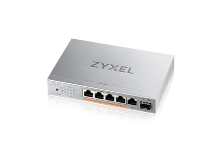ZYXEL 5port XMG-105HP 2.5-GIGABIT 1-SFP 70W POE YÖNETİLEMEZ SWITCH
