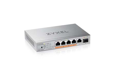 ZYXEL 5port XMG-105HP 2.5-GIGABIT 1-SFP 70W POE YÖNETİLEMEZ SWITCH