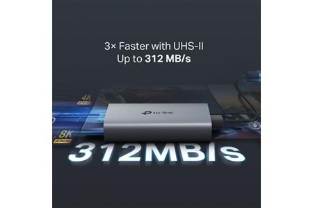 TP-LINK UA440C USB 3.0 Type-C - SD ve microSD 4.0 Kart Okuyucu