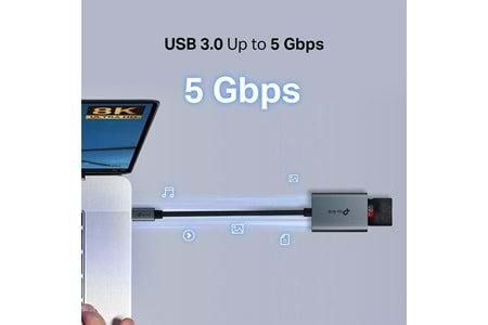 TP-LINK UA440C USB 3.0 Type-C - SD ve microSD 4.0 Kart Okuyucu