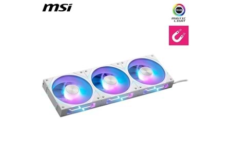 MSI MPG EZ120 ARGB-W KASA FANI+KONTROL ÜNİTESİ BEYAZ 3-lü paket 