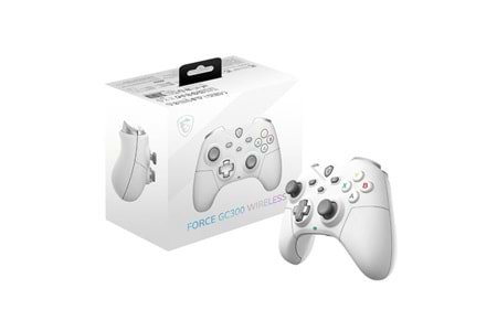 MSI GG FORCE GC300 W Beyaz Oyun Kolu Kablosuz Gamepad