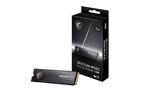 MSI 1TB SPATIUM M560 10300/8700 MB/s NVME PCIE GEN5