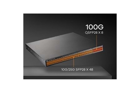 ZYXEL CX4800-56F 48port 10-25GbE L3 8X-UPLINK 100GbE Yığınlanabilir Fiber Swıtch