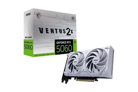 MSI 8GB RTX5060 VENTUS 2X OC WHITE GDDR7 128bit HDMI-DP PCIE 5.0