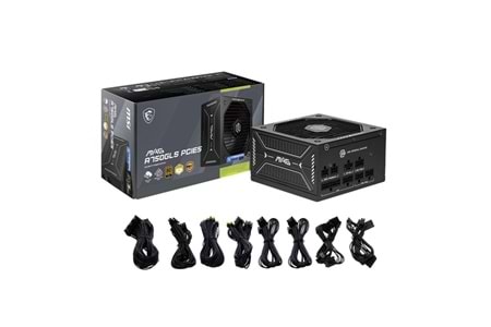 MSI 750W 80+ GOLD MAG A750GLS PCIE 5.1 POWER SUPPLY