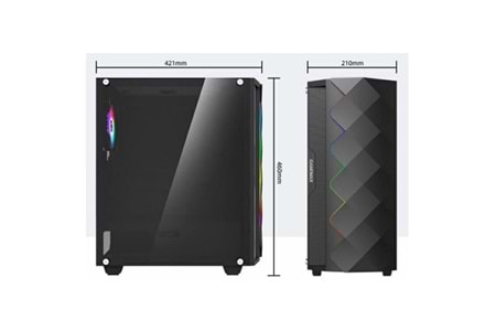 EXPER XCELLERATOR XC406 V2 CORE i5 13400F-32GB RAM-1TB NVME-8GB RTX4060-W11H GAMING PC 