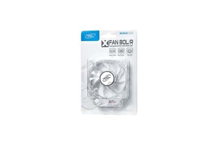 DEEPCOOL Xfan 80L/R Kırmızı Ledlı Kasa Fanı 80Mm