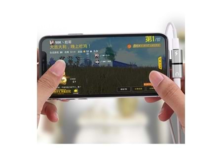 Codegen Apple iPhone Lightning 2 Port Çoklayıcı Dönüştürücü Gümüş Adaptör CDG-CNV43