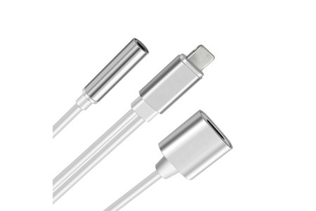 Codegen Apple iPhone Lightning + 3.5mm Stereo Dönüştürücü Çoklayıcı Adaptör CDG-CNV51