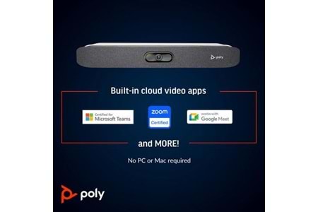 POLY Studio X30 Hepsi Bir Arada Video Çubuğu ve TC8 Kumanda Kiti (83Z46AA)
