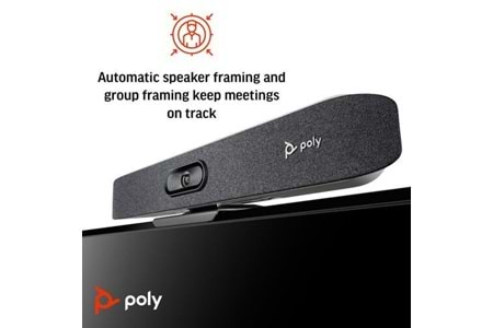 POLY Studio X30 Hepsi Bir Arada Video Çubuğu ve TC8 Kumanda Kiti (83Z46AA)