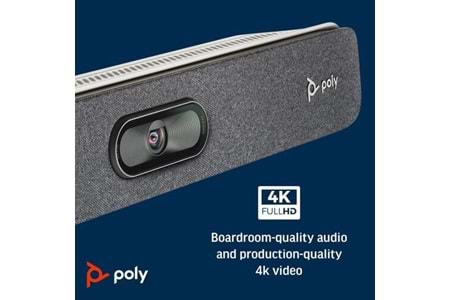 POLY Studio X30 Hepsi Bir Arada Video Çubuğu ve TC8 Kumanda Kiti (83Z46AA)