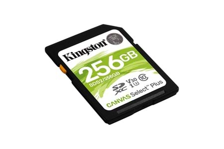 KINGSTON 256GB Canvas Select Plus SDS2/256GB SDXC HAFIZA KARTI