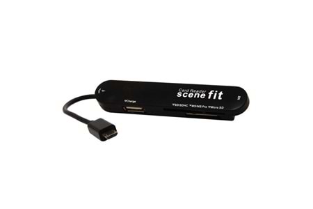 S-link SMG-420 Usb USB Micro 5P to USB Hub + Kart Okuyucu