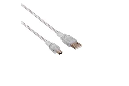S-link SL-UK53 Usb2.0 3m Şeffaf Usb AM/Mini 5pin Kablo