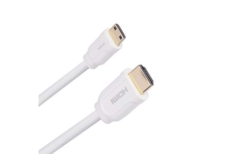 HYTECH 2metre HY-W235 Mini HDMI-HDMI Altın Uçlu 24K 1.4 Ver. 3D Kablo