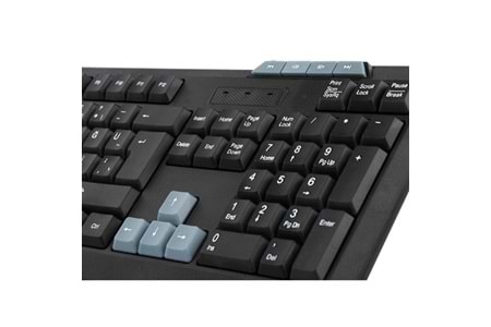 Everest Q TRK KB-700 Siyah USB Q Multimedia Klavye