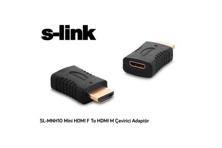 S-link SL-MNH10 Mini HDMI F To HDMI M Çevirici Adaptör