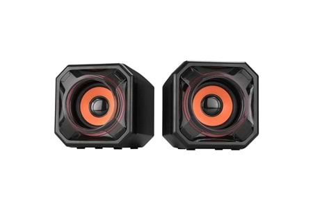 Mikado MD-177 2.0 5W * 2 Turuncu Siyah Super Bass USB Speaker