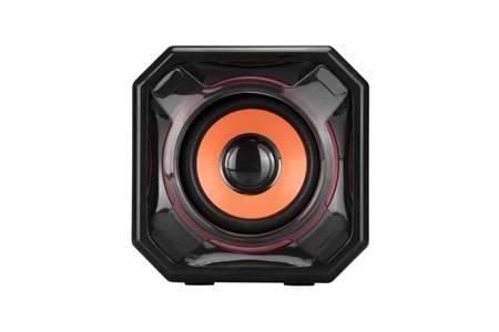 Mikado MD-177 2.0 5W * 2 Turuncu Siyah Super Bass USB Speaker