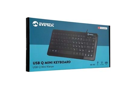 Everest KB-410 Siyah USB Q Mini Klavye