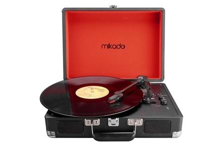 Mikado Nostalgia MN-P317 Siyah Pikap+Rca+Bluetooth Destekli Müzik Kutusu
