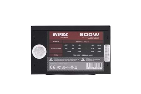 EVEREST 500W EPS-600A 12CM FANLI POWER SUPPLY