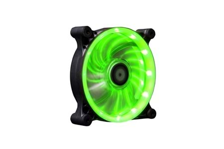 Xigmatek SEII-F1253 Solar Eclipse II 120*120*25mm Yeşil Led Işıklı Kasa Fanı