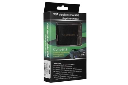 Hytech HY-VGAEX60 60Mt VGA Extender CAT5e/CAT6 Kablo Uzatıcı