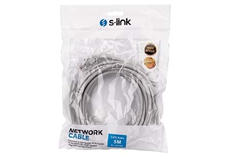 S-link SL-CAT605 5m CAT6 Gri Patch Kablo