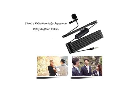 Snopy SN-100M Siyah Akıllı Telefon ve Youtuber Yaka Mikrofonu