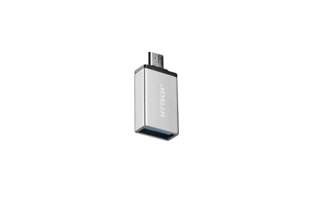 Hytech HY-XO10 Gümüş USB F to MicroUSB M Metal Gövdeli OTG Çevirici