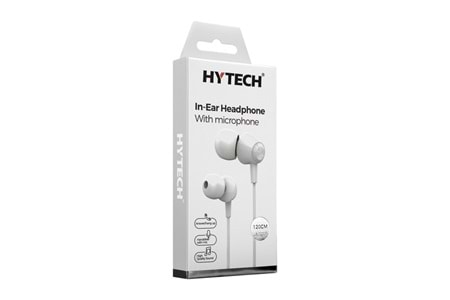 Hytech HY-XK30 Mobil Telefon Uyumlu Beyaz Kulak İçi Mikrofonlu Kulaklık