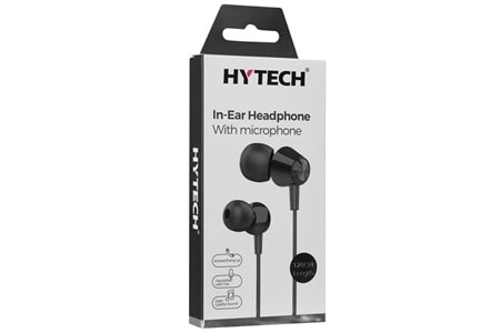 Hytech HY-XK30 Mobil Telefon Uyumlu Siyah Kulak İçi Mikrofonlu Kulaklık